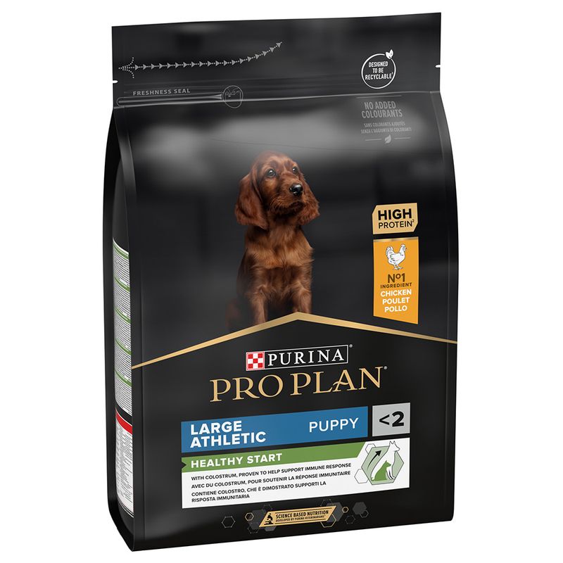 Purina Pro Plan Large Athletic Puppy Healthy Start Chicken - храна за подрастващи кучета едри породи с атлетично телосложение, до 24 месеца, с пиле