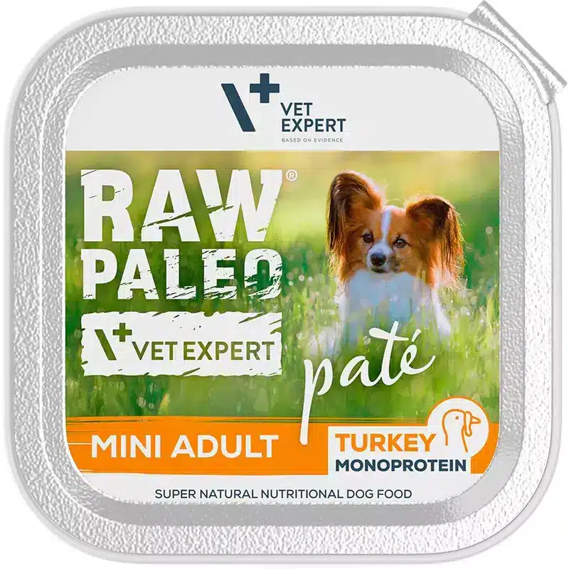 Raw Paleo Adult Mini Breed Turkey - пастет за кучета малки породи с пуйка