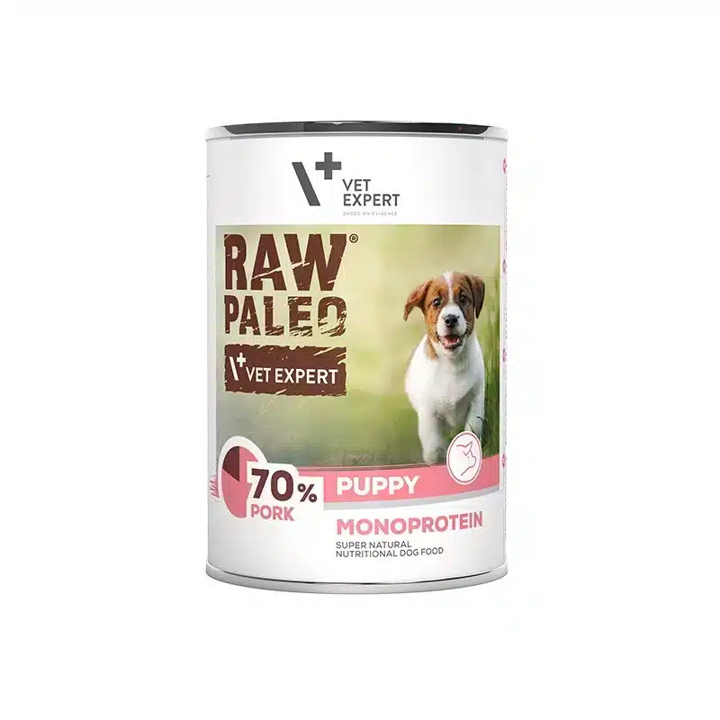 Raw Paleo Puppy Pork - консерва за подрастващи кучета със свинско месо