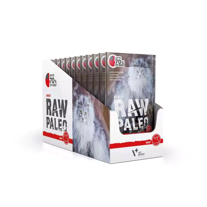 Raw Paleo Adult Cat Beef - пауч за котки с телешко месо