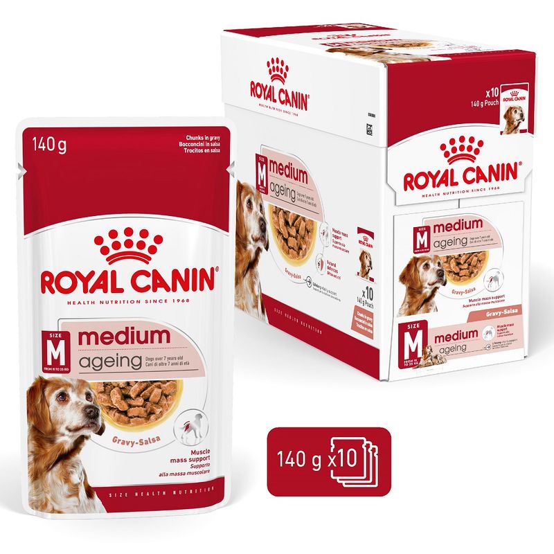 Royal Canin Medium Ageing 10+ - пауч за възрастни кучета средни породи