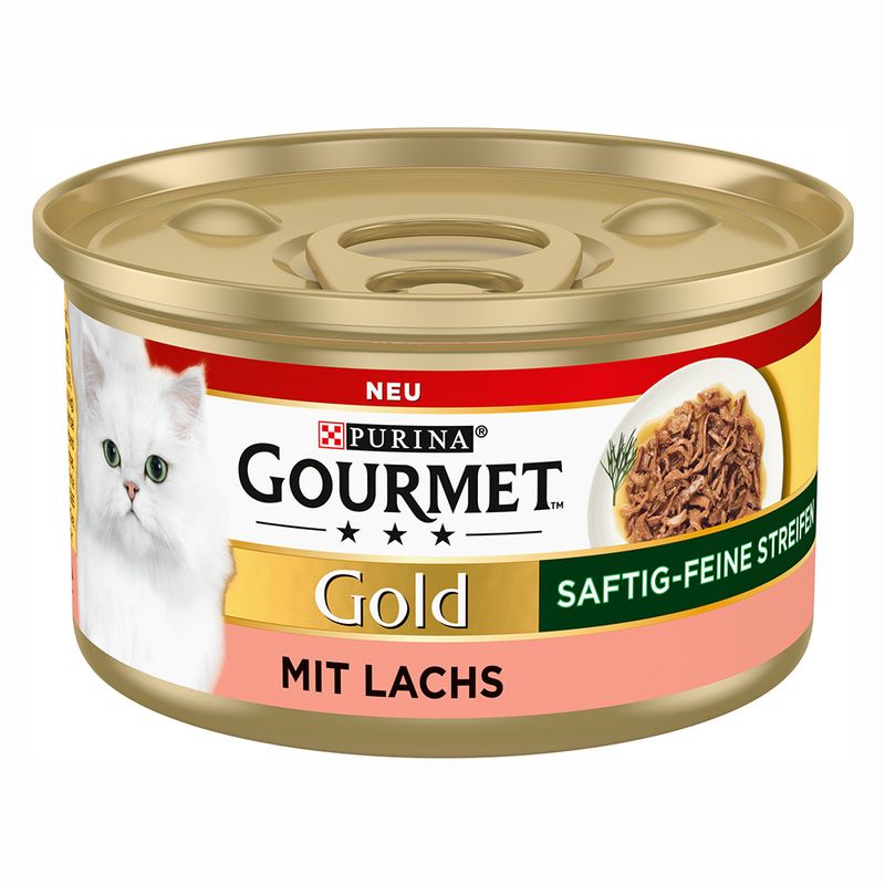 Gourmet Gold Succulent Delights Salmon - сочни фини филенца за котки със сьомга