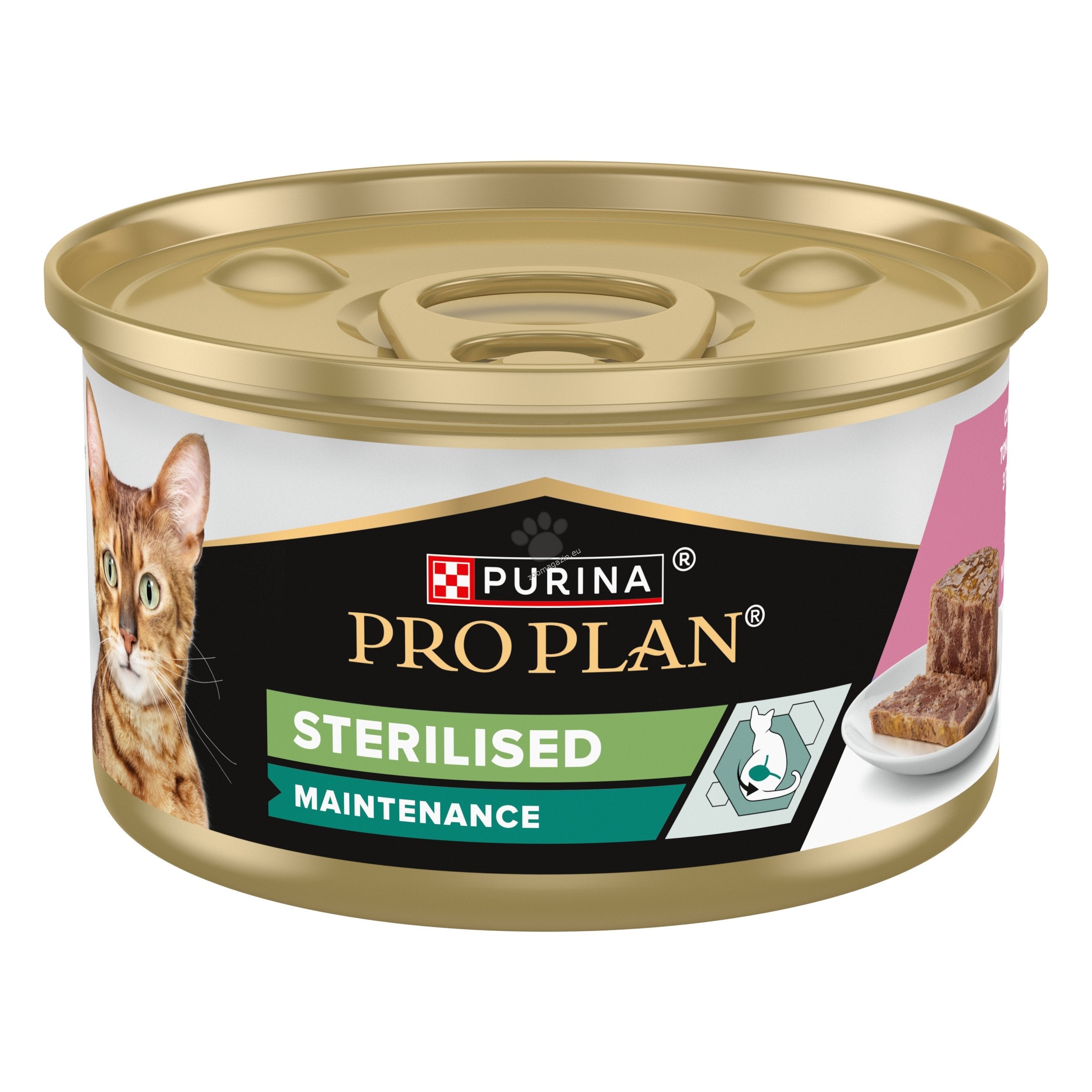 Purina Pro Plan Sterilised Tuna Salmon - консерва за кастрирани котки, с риба тон и сьомга