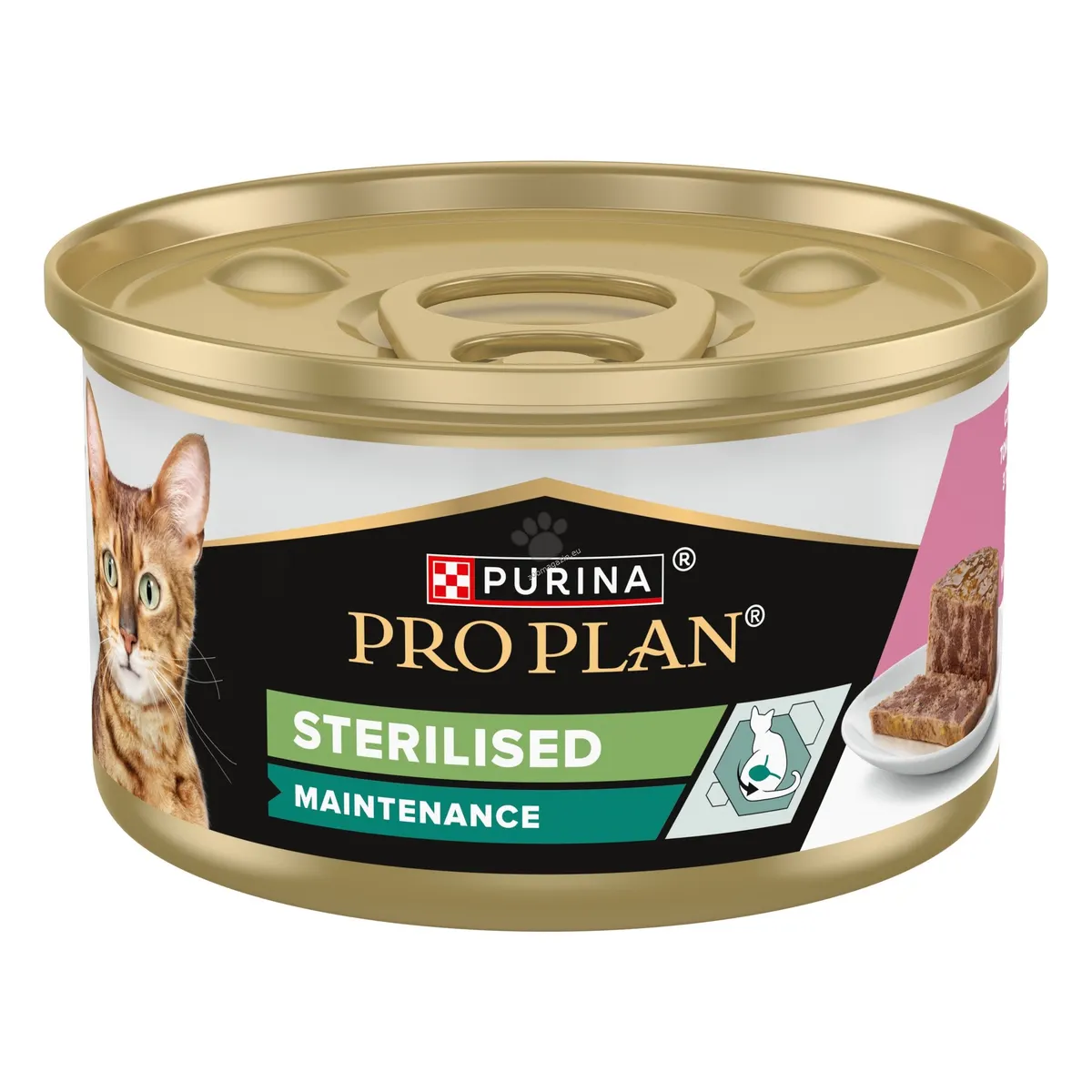 Purina Pro Plan Sterilised Tuna Salmon - консерва за кастрирани котки, с риба тон и сьомга