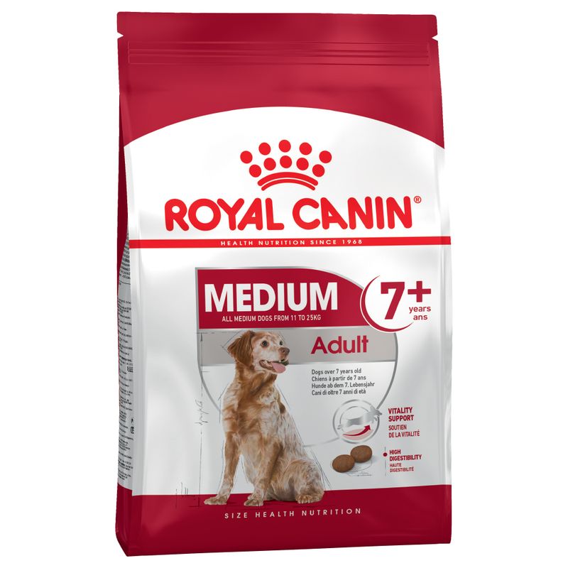 Royal Canin Medium Adult 7+ - храна за застаряващи кучета, средни породи (11-25 кг)