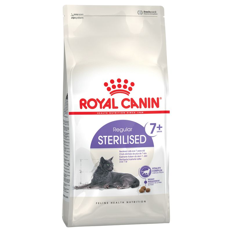 Royal Canin Sterilised 7+ - храна за кастрирани котки над 7 години