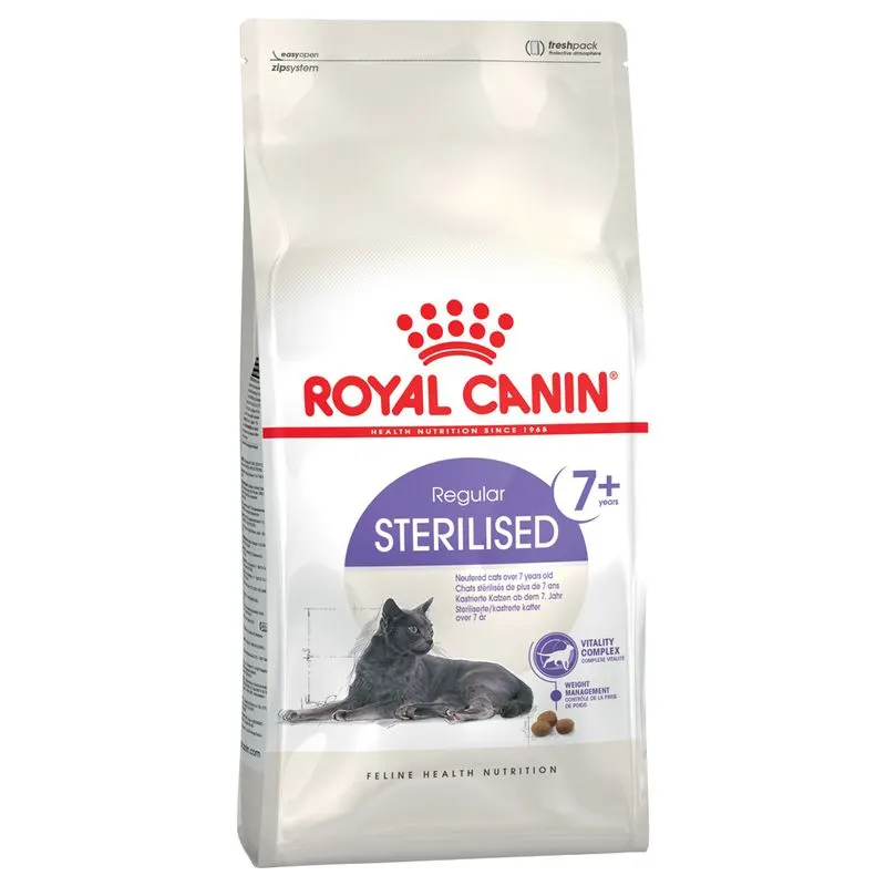 Royal Canin Sterilised 7+ - храна за кастрирани котки над 7 години