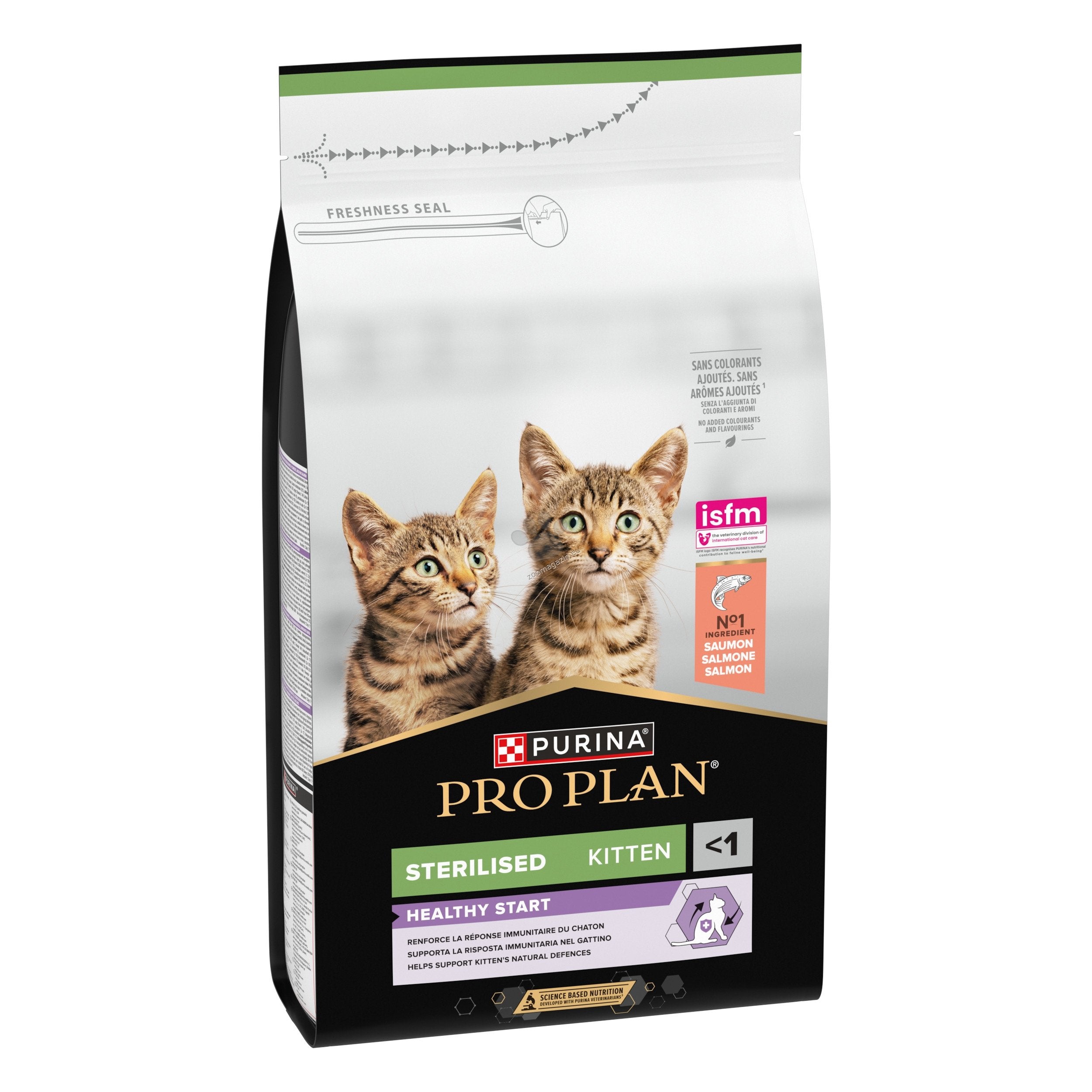 Purina Pro Plan Kitten Sterilised Salmon - храна за кастрирани котенца, със сьомга