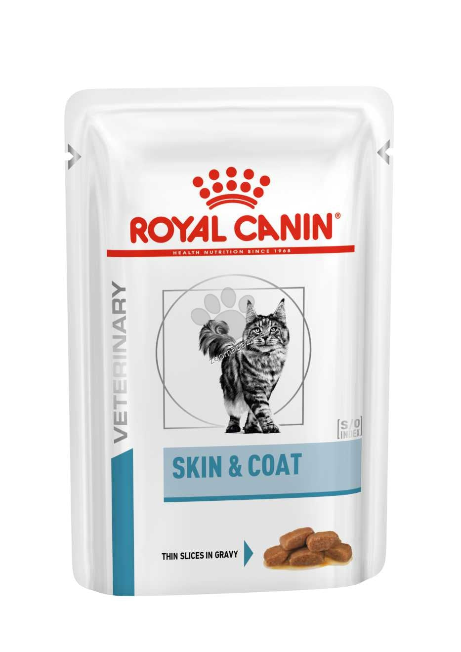 Royal Canin Veterinary Neutered Skin & Coat - пауч за кастрирани котки с чувствителна кожа и козина