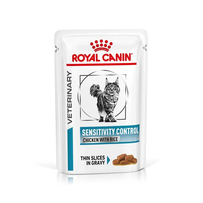 Royal Canin Veterinary Sensitivity Control Chicken & Rice - пауч за котки при хранителна непоносимост