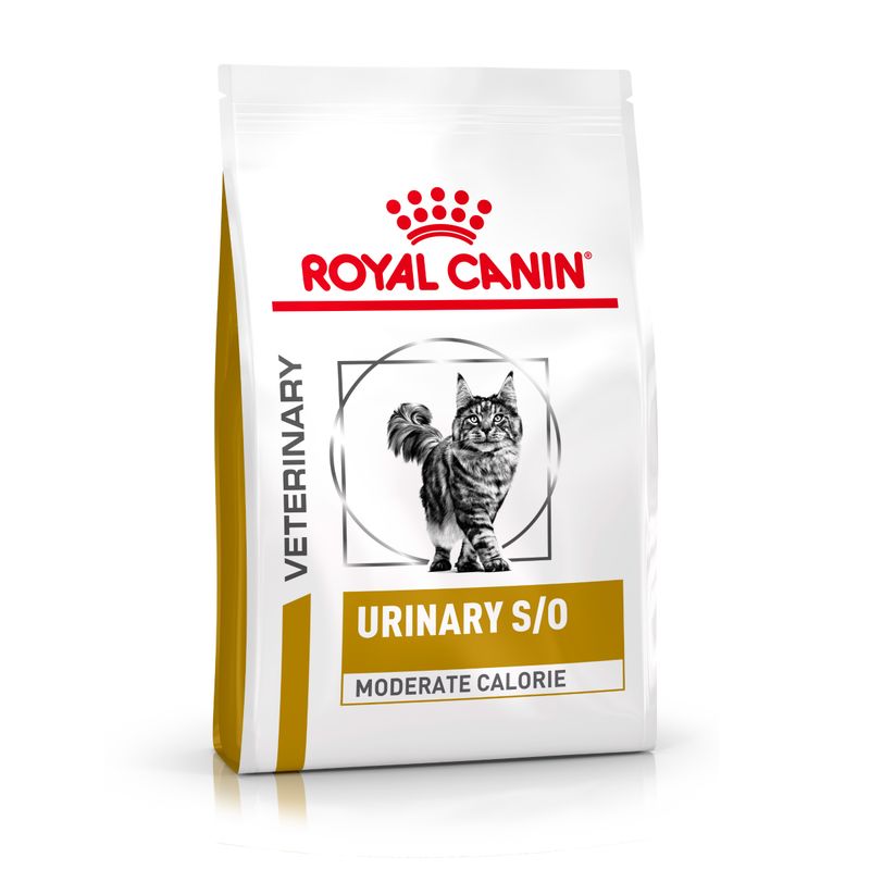 Royal Canin Veterinary Urinary S/O Moderate Calorie - лечебна храна за котки, умерени калории