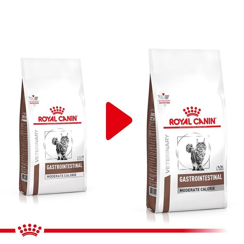Royal Canin Veterinary Gastrointestinal Moderate Calorie - лечебна храна за котки, умерени калории