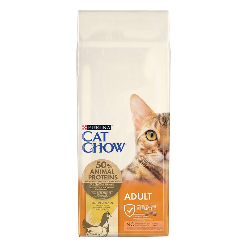 Purina Cat Chow Adult Chicken Turkey - храна за котки над 12 месеца, с пиле и пуйка