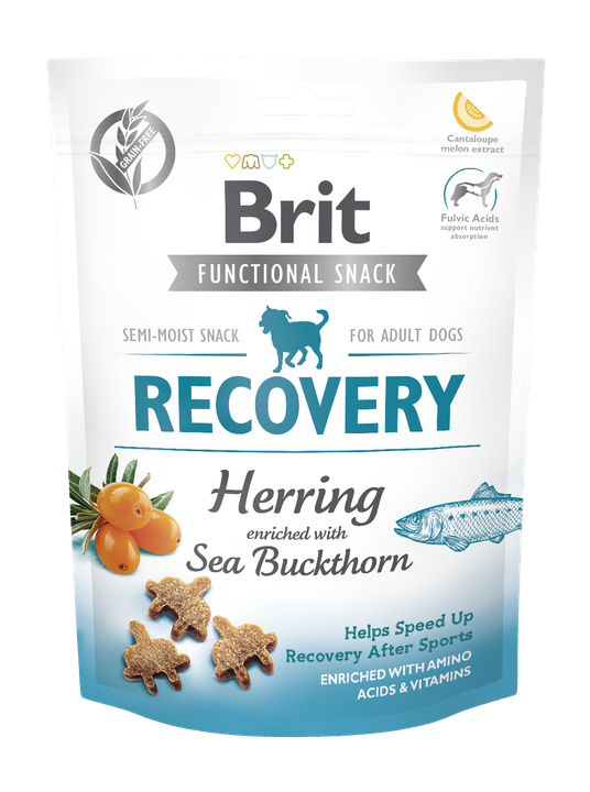 Brit Care Dog Functional Snack Recovery Herring - лакомство за кучета за възстановяване с херинга и морски зърнастец