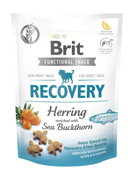 Brit Care Dog Functional Snack Recovery Herring - лакомство за кучета за възстановяване с херинга и морски зърнастец