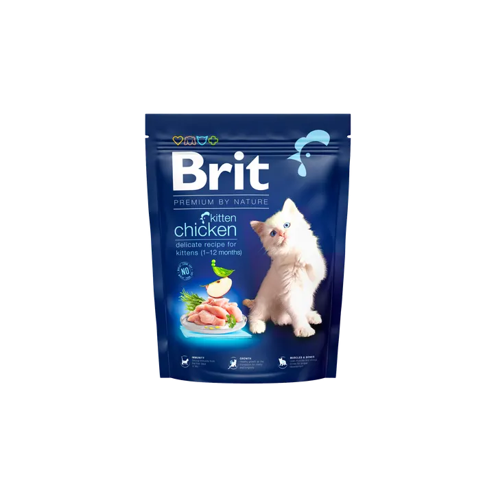 Brit Premium by Nature Cat Kitten Chicken - храна за котки до 12 месеца