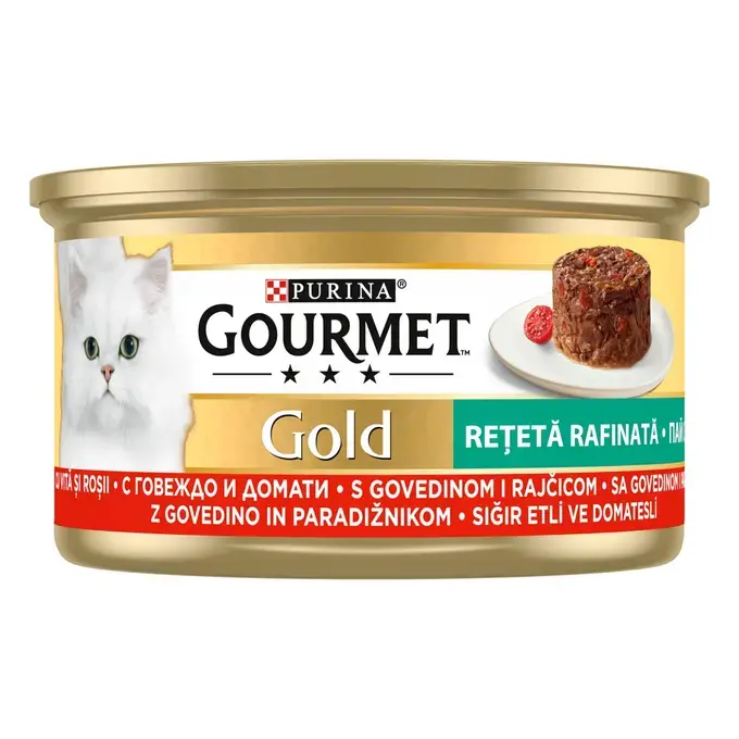 Gourmet Gold Savoury Cake Beef Tomato - консерва за котки с говеждо и домати