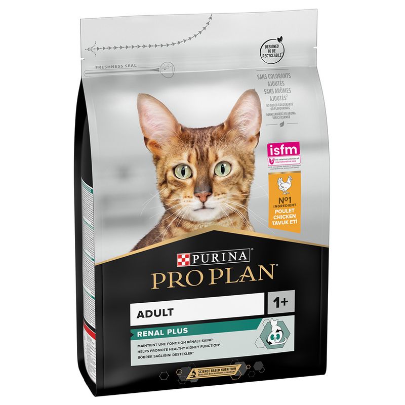 Purina Pro Plan Adult Renal Plus Chicken - храна за котки от 1 до 7 години, с пиле и ориз