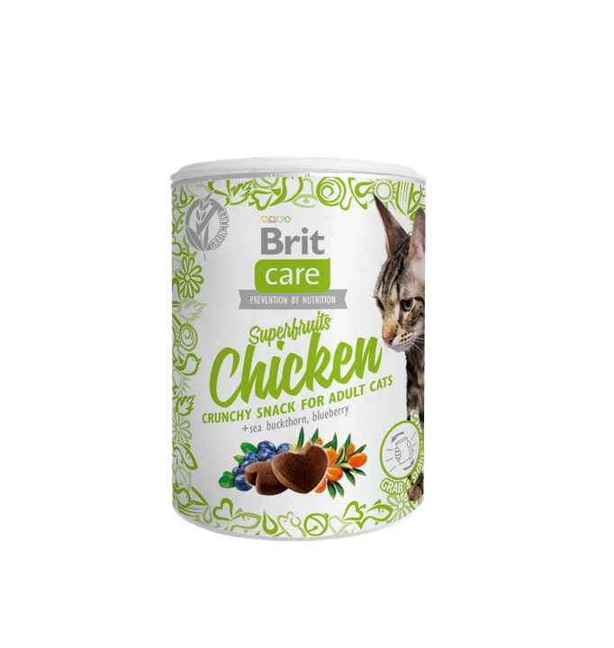 Brit Care Cat Snack Superfruits Chicken - лакомство за котки с пиле