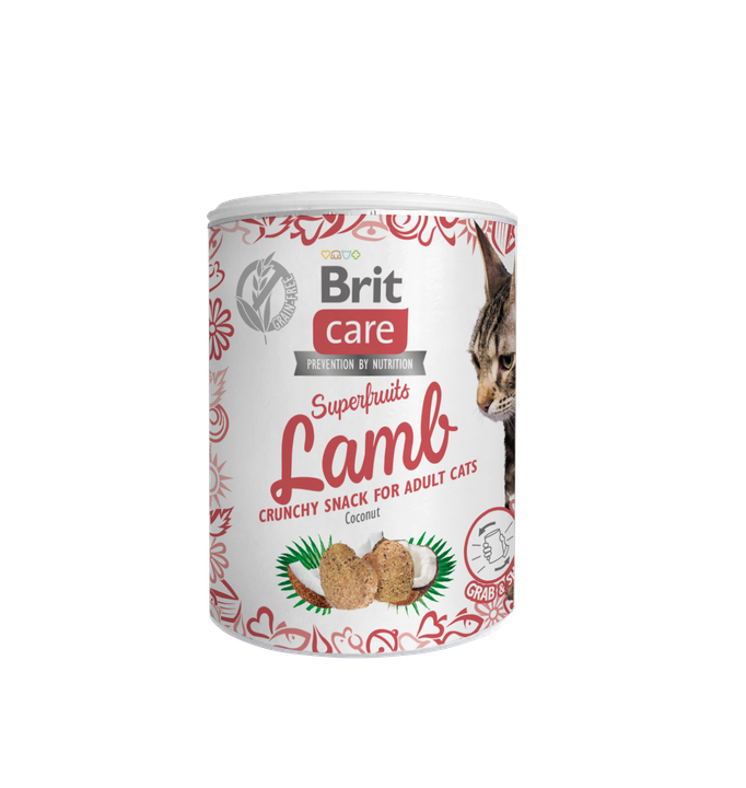 Brit Care Cat Snack Superfruits Lamb - лакомство за котки с агне