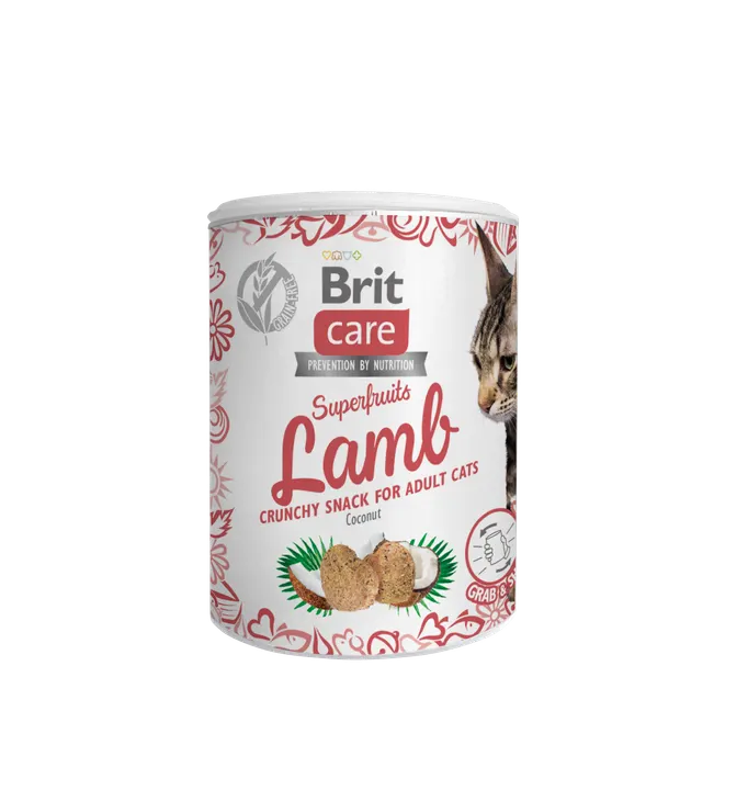 Brit Care Cat Snack Superfruits Lamb - лакомство за котки с агне
