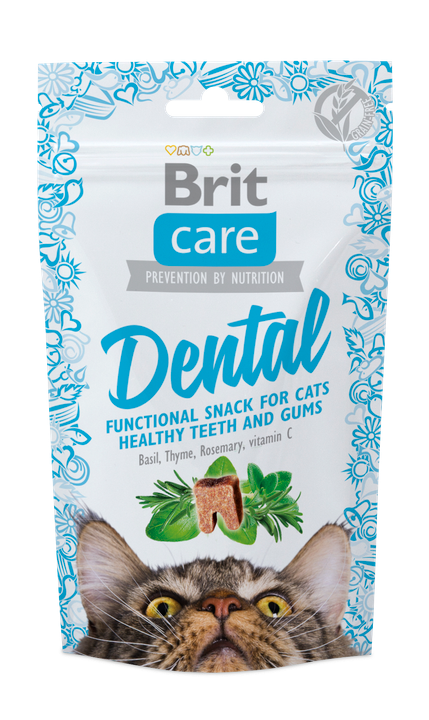 Brit Care Cat Snack Dental - лакомство за котки за здрави венци и зъби