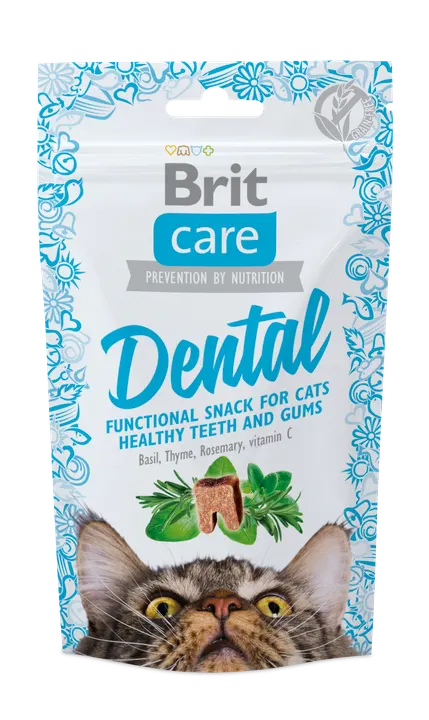 Brit Care Cat Snack Dental - лакомство за котки за здрави венци и зъби