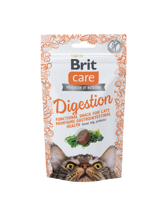 Brit Care Cat Snack Digestion - лакомство за котки за подпомагане на храносмилането