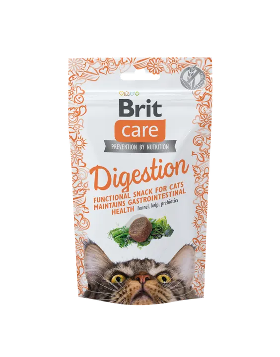 Brit Care Cat Snack Digestion - лакомство за котки за подпомагане на храносмилането