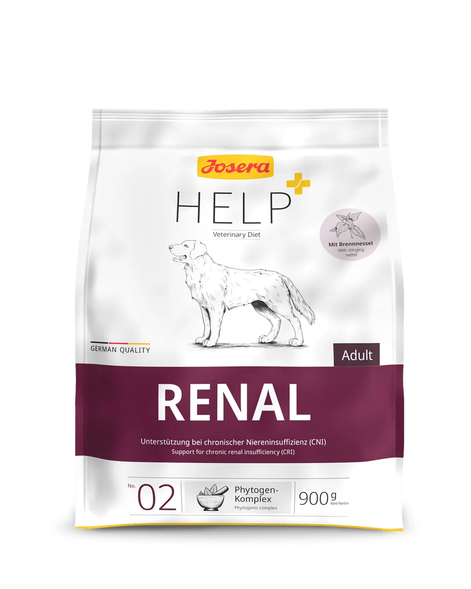 Josera Help Dog Renal - безглутенова диетична храна за кучета с хронична бъбречна недостатъчност (ХБН)