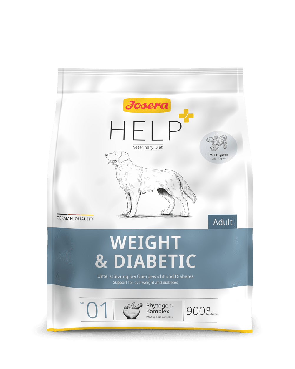 Josera Help Dog Weight & Diabetic - диетична храна за кучета с наднормено тегло и/или захарен диабет