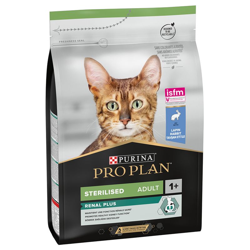 Purina Pro Plan Sterilised Adult Rabbit - храна за кастрирани котки от 1 до 7 години, със заешко