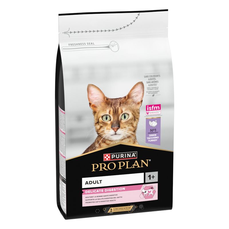 Purina Pro Plan Adult Delicate Digestion Turkey - храна за котки с чувствително храносмилане, с пуйка и ориз