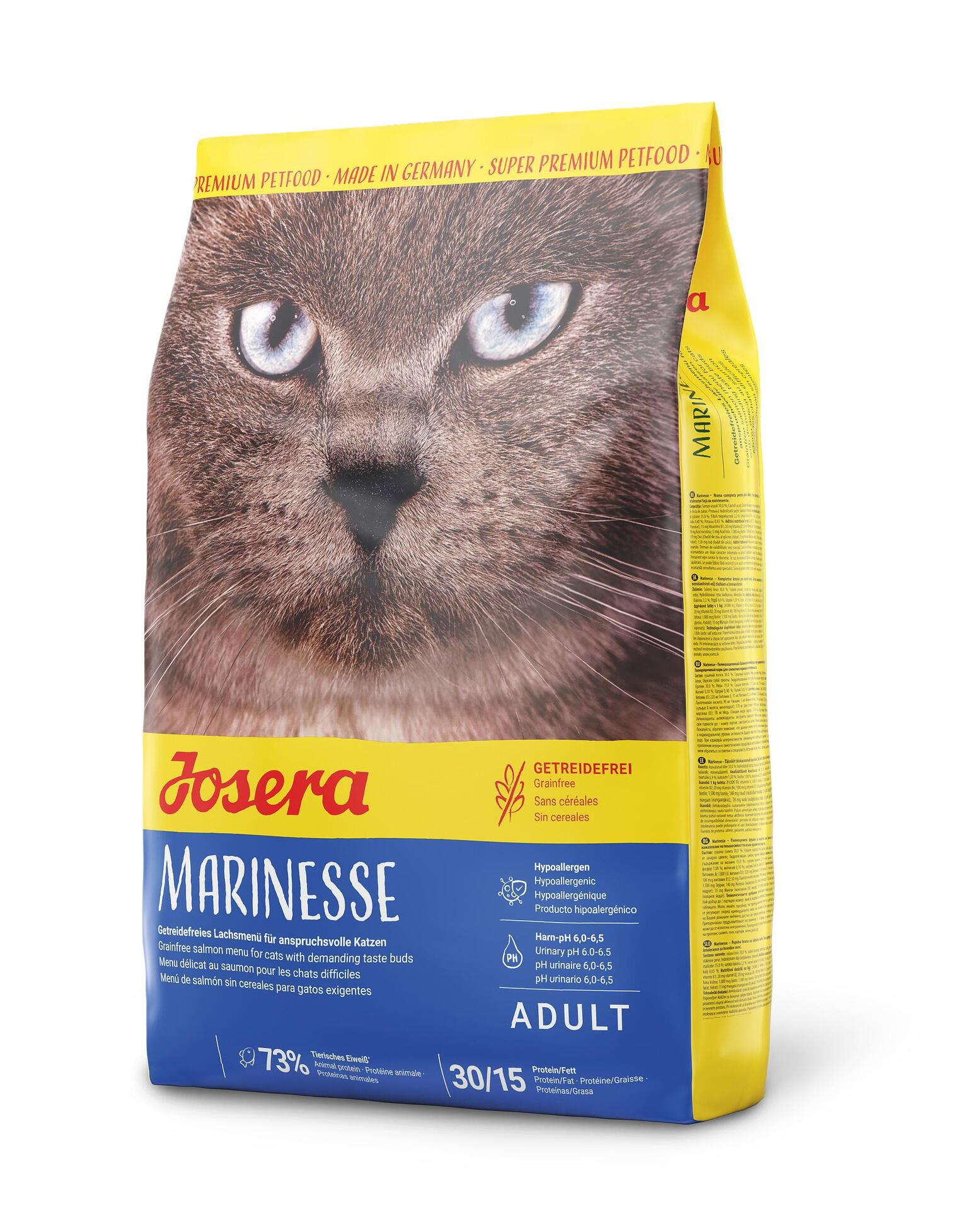 Josera Cat Marinesse Salmon Grainfree - хипоалергенна храна за котки със сьомга