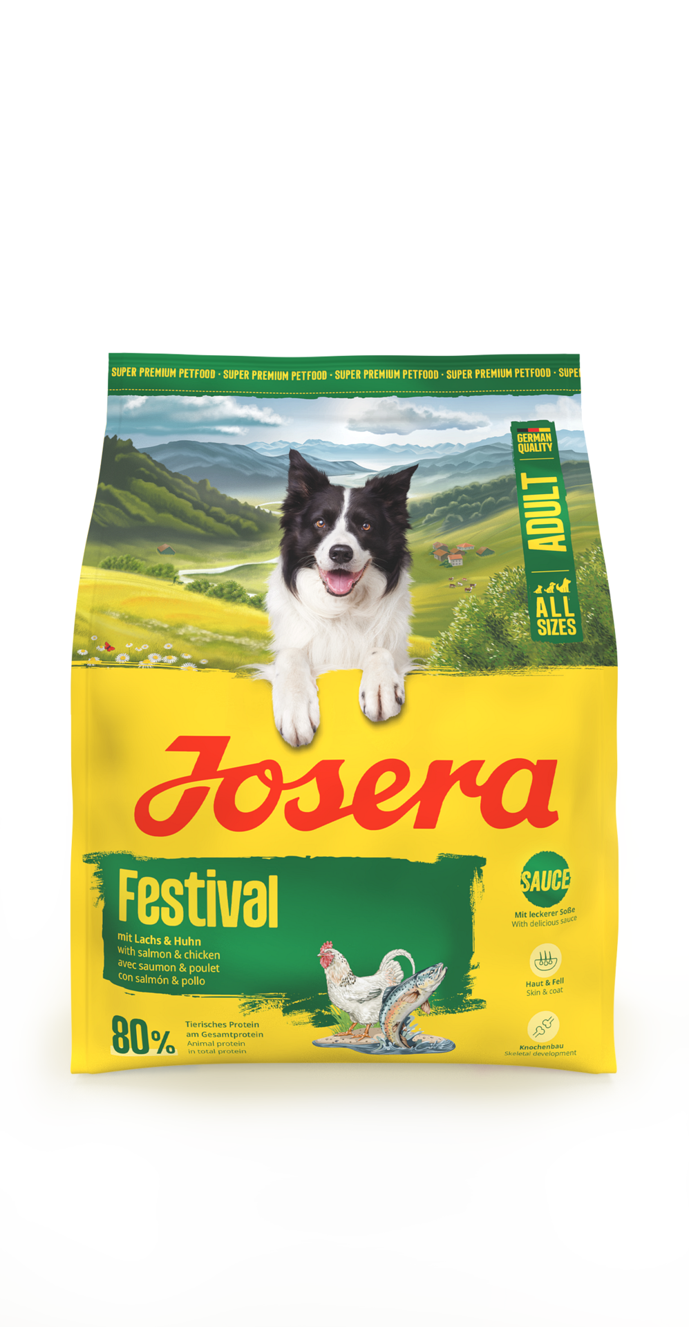 Josera Dog Adult Festival Salmon Chicken - храна за капризни кучета с пиле и сьомга