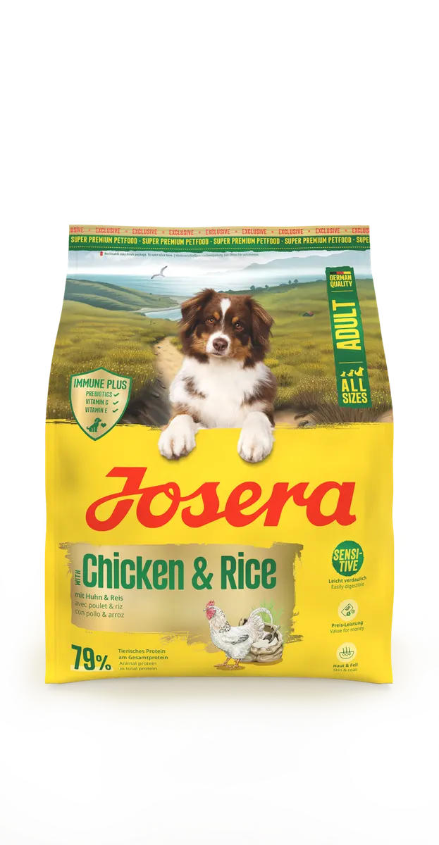 Josera Dog Adult Poultry Menu - храна за средноактивни кучета с пиле и ориз