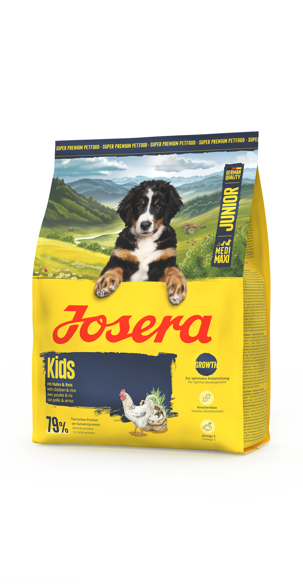Josera Dog Kids Medium Maxi Chicken Rice - храна за подрастващи кучета средни и едри породи с пиле и ориз