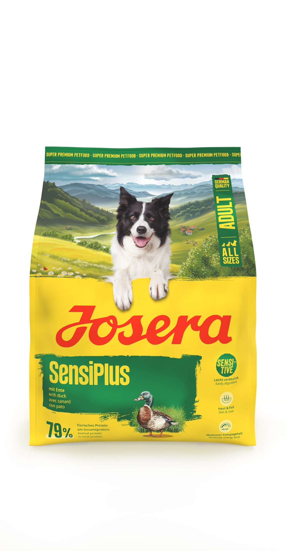 Josera Dog Adult Sensi Plus Duck - храна за кучета с чувствителен храносмилателен тракт с патица