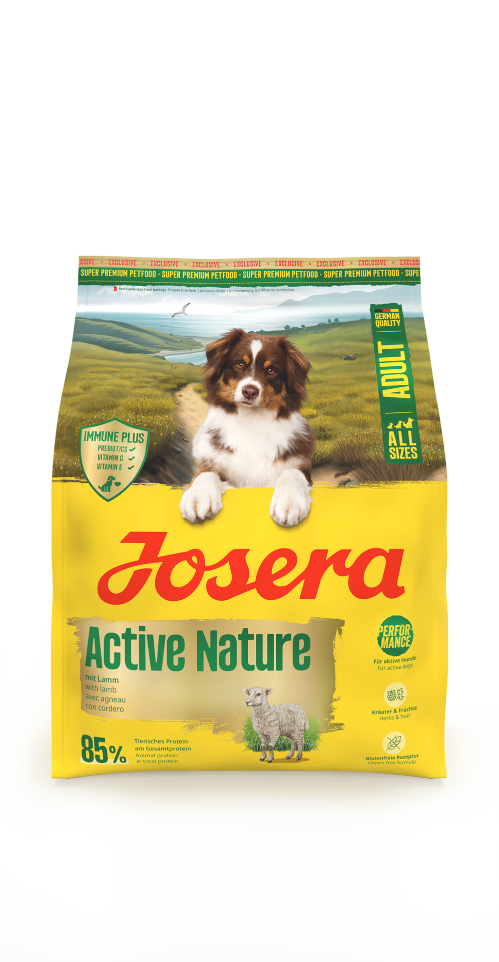 Josera Dog Active Nature - храна за активни и спортуващи кучета с агне