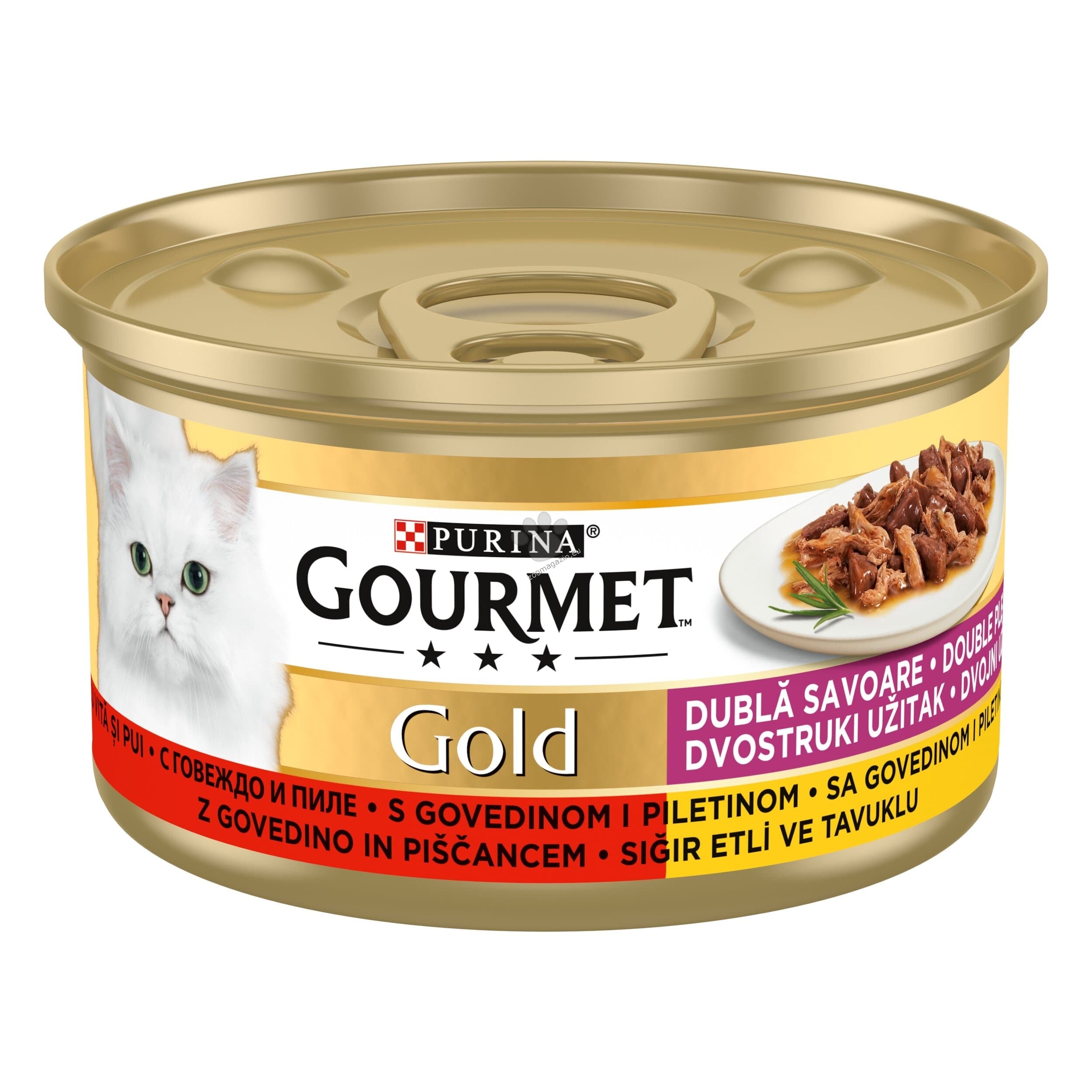 Gourmet Gold Double Pleasure Beef Chicken - двойно удоволствие за котки, говеждо и пиле