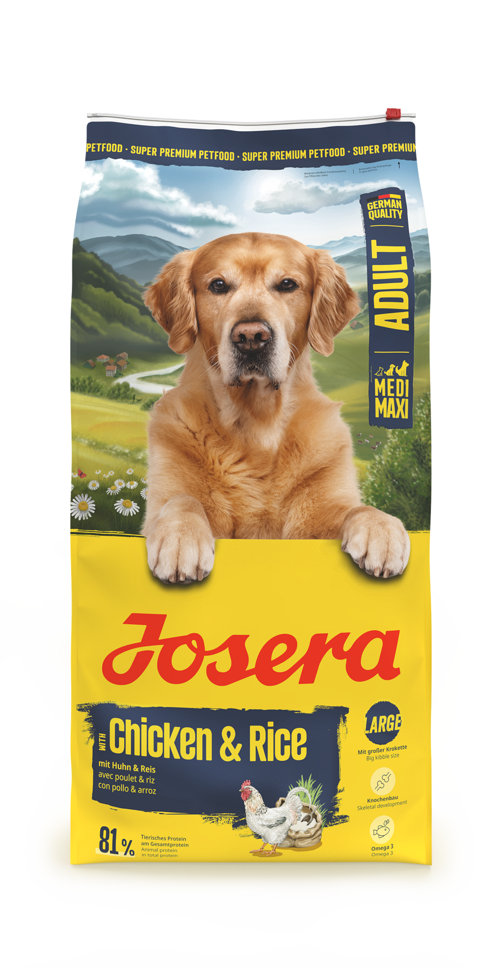 Josera Dog Adult Large Breed Chicken Rice - храна за кучета едри породи с пиле и ориз