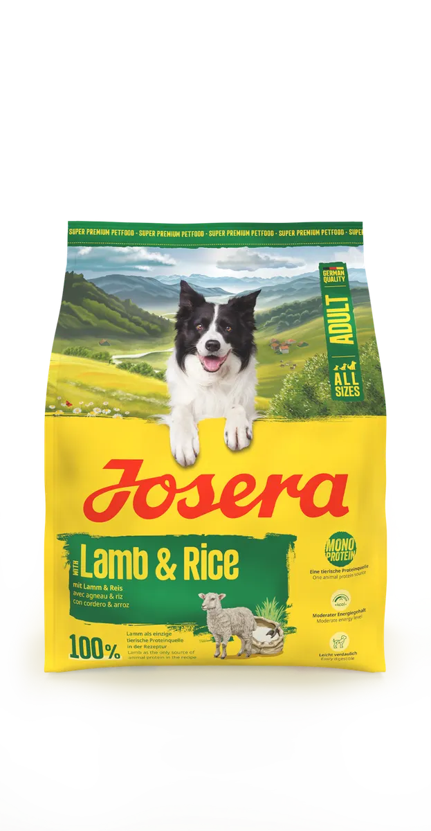Josera Dog Adult Lamb Rice - храна за кучета с агнешко и ориз