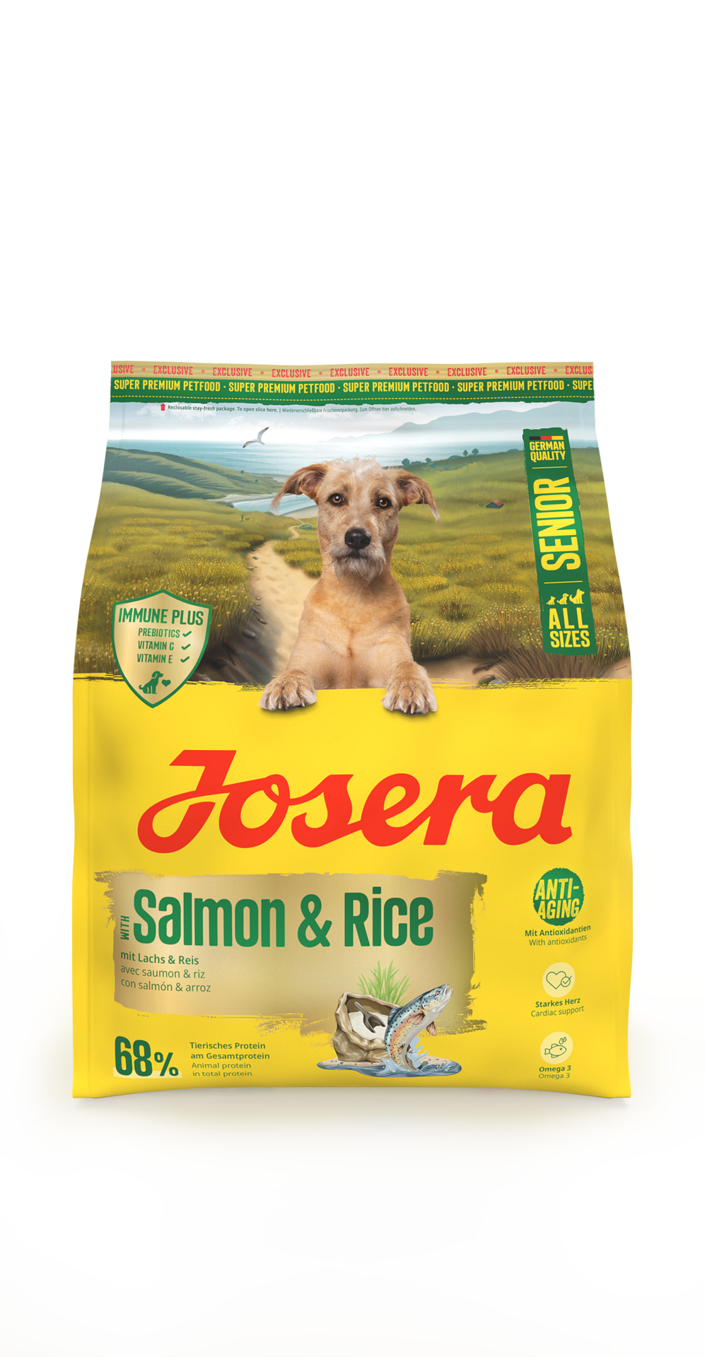 Josera Senior Plus Salmon Rice - храна за възрастни и застаряващи кучета със сьомга и ориз