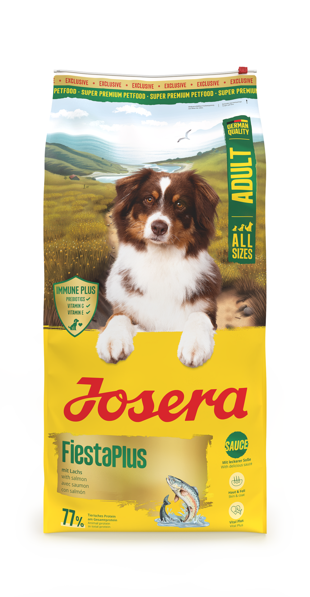 Josera Dog Adult Fiesta Plus - храна за капризни кучета всички породи със сьомга