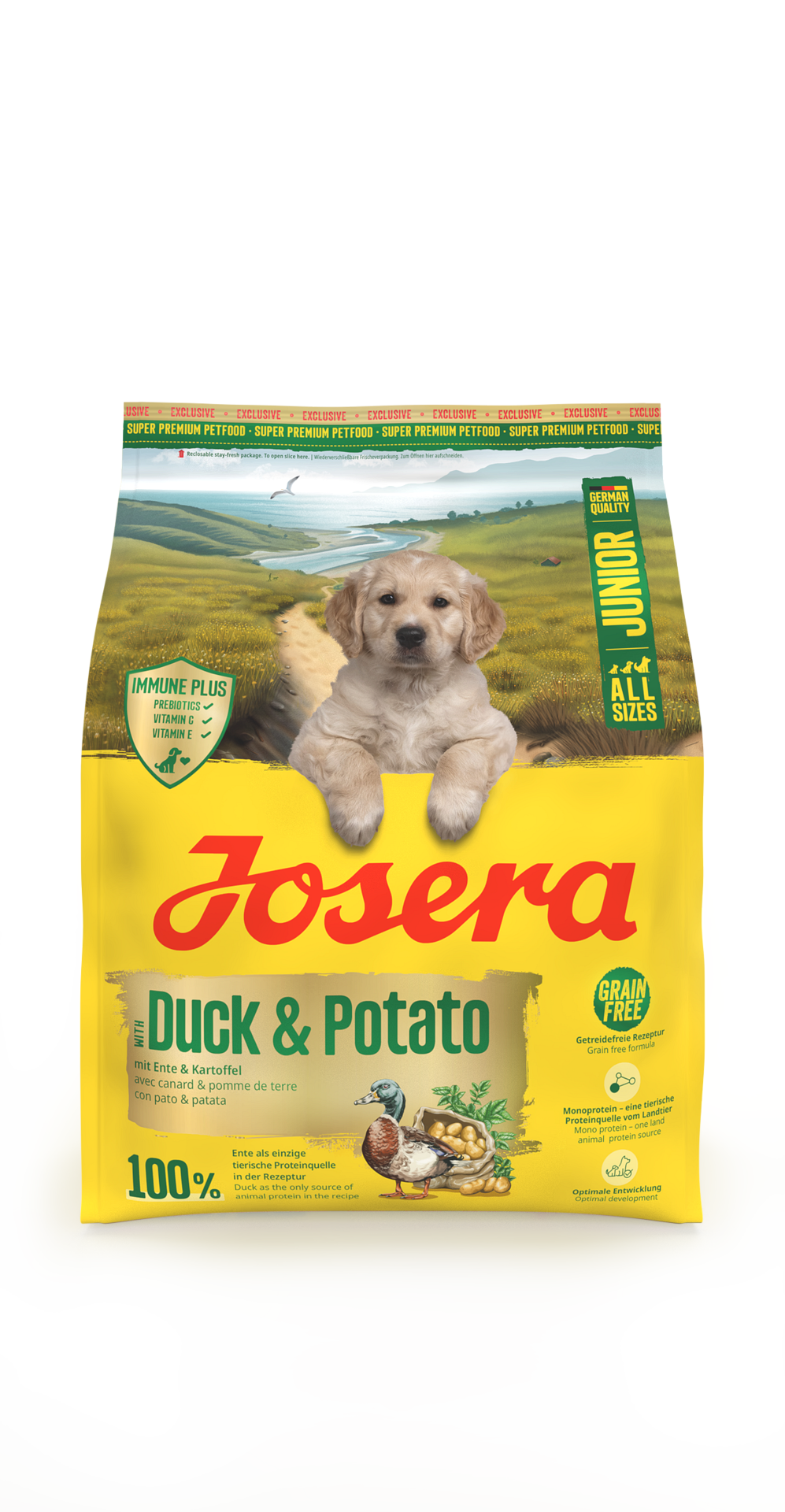 Josera Dog Adult Duck & Potato - храна за кучета всички породи с патица и картофи