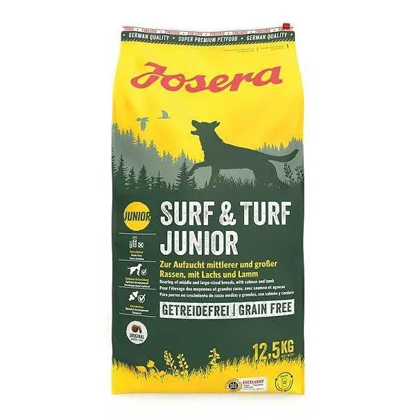 Josera Dog Junior Surf & Turf Salmon Lamb - храна за подрастващи кучета средни и едри породи с агне и сьомга