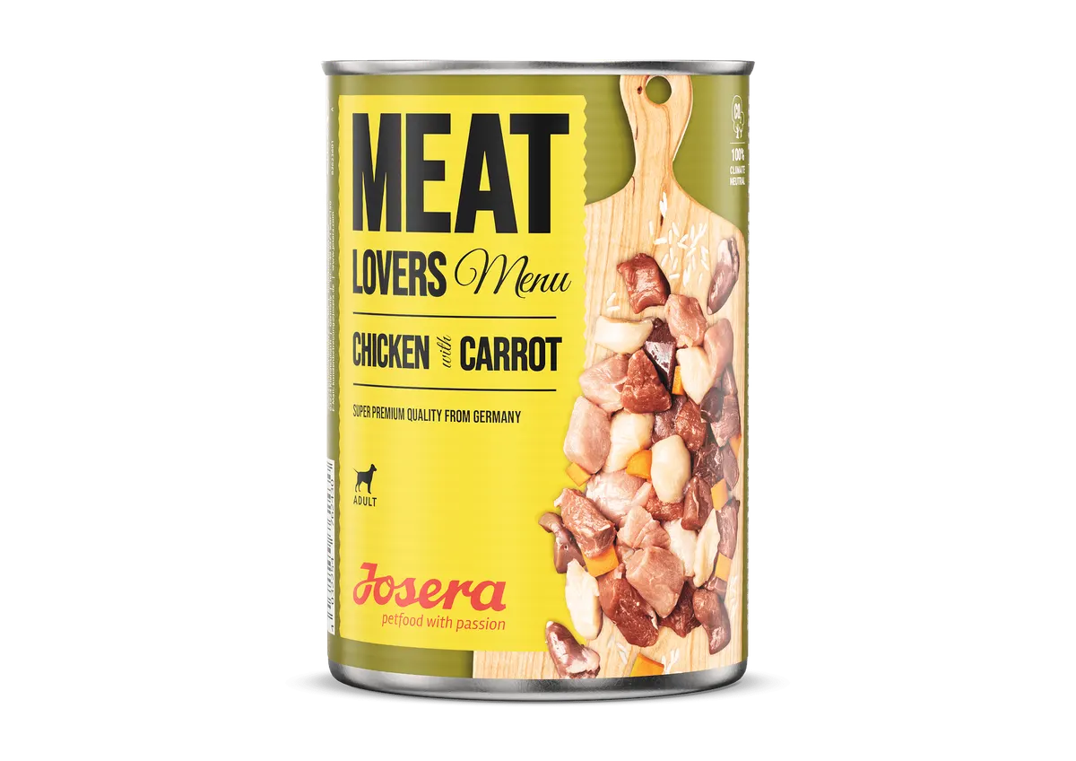 Josera Dog Meat Lovers Menu - консерва за кучета с пиле и моркови