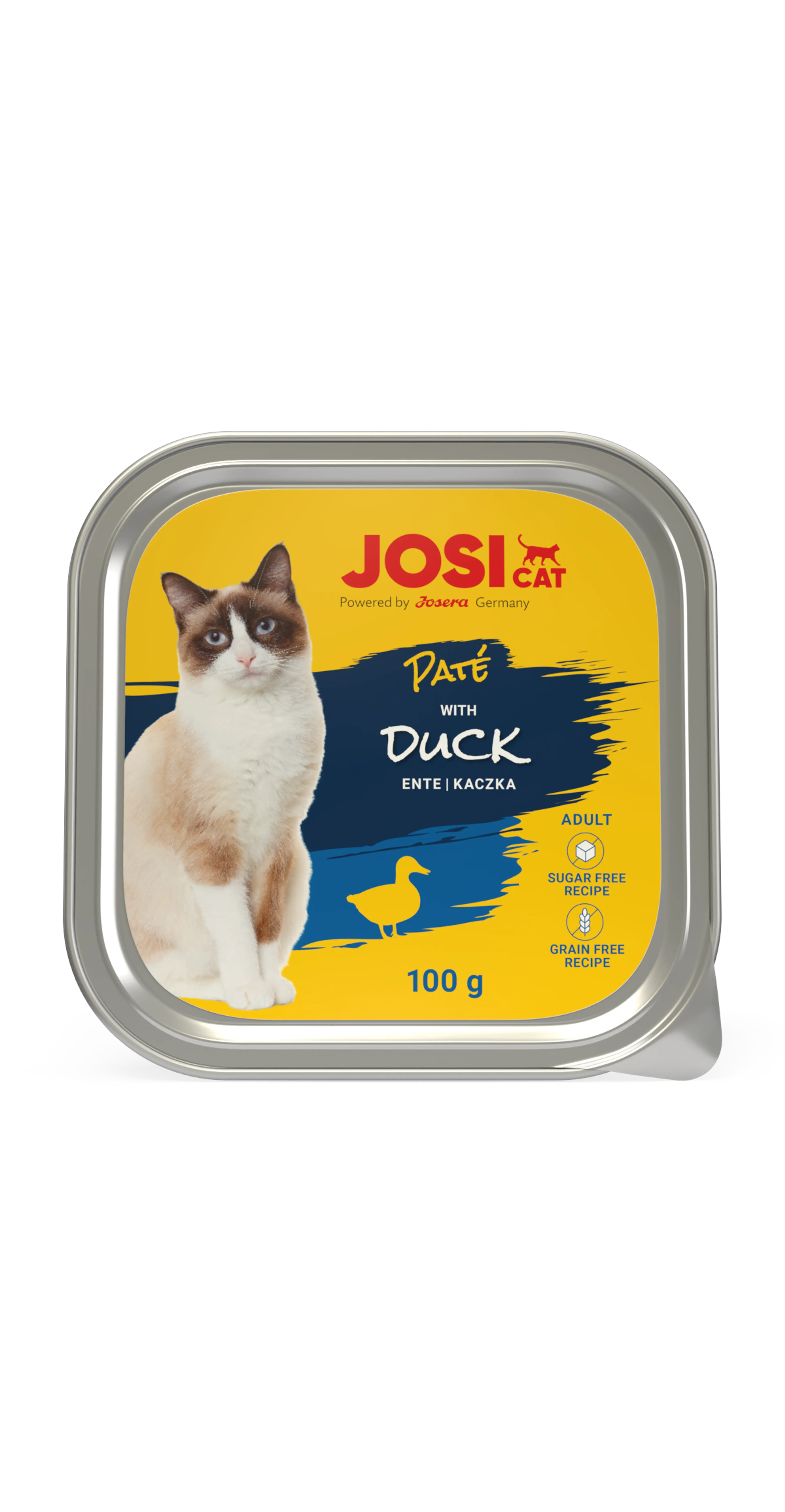 JosiCat Duck - пастет за котки с патица, 5 бр. х 100 гр.