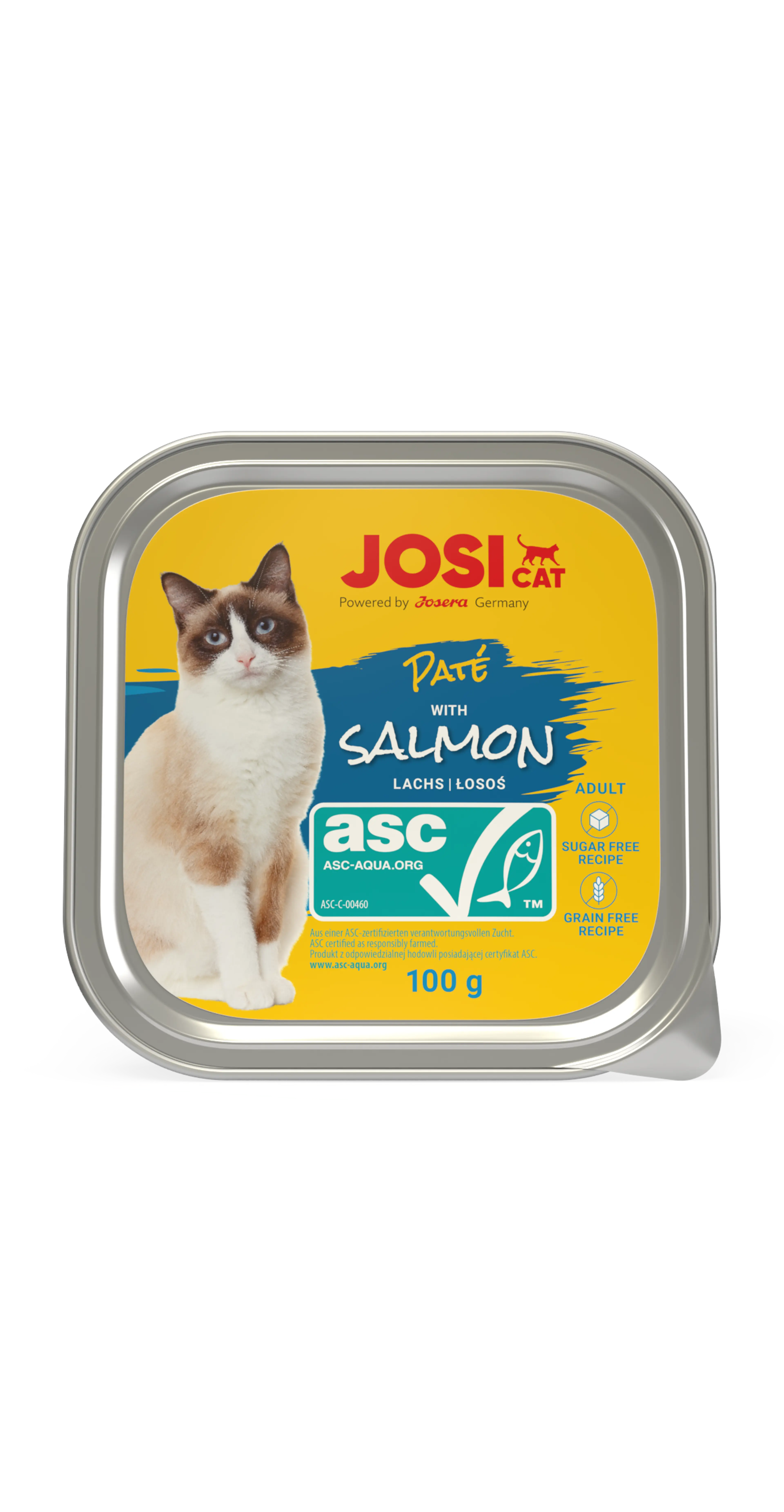 JosiCat Salmon - пастет за котки със сьомга, 5 бр. х 100 гр.