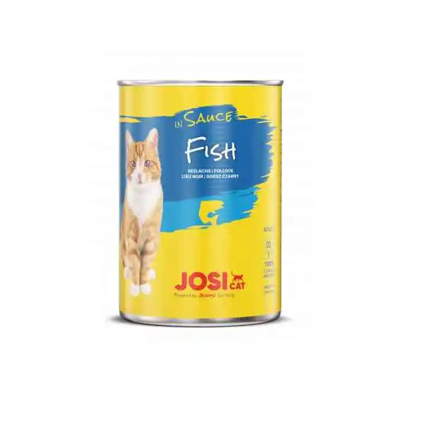 Josicat Fish in Sauce - консерва за котки с риба в сос, 3 бр. х 415 гр.
